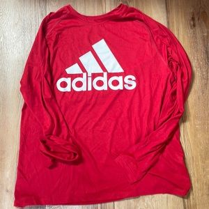 Adidas red long sleeve men’s